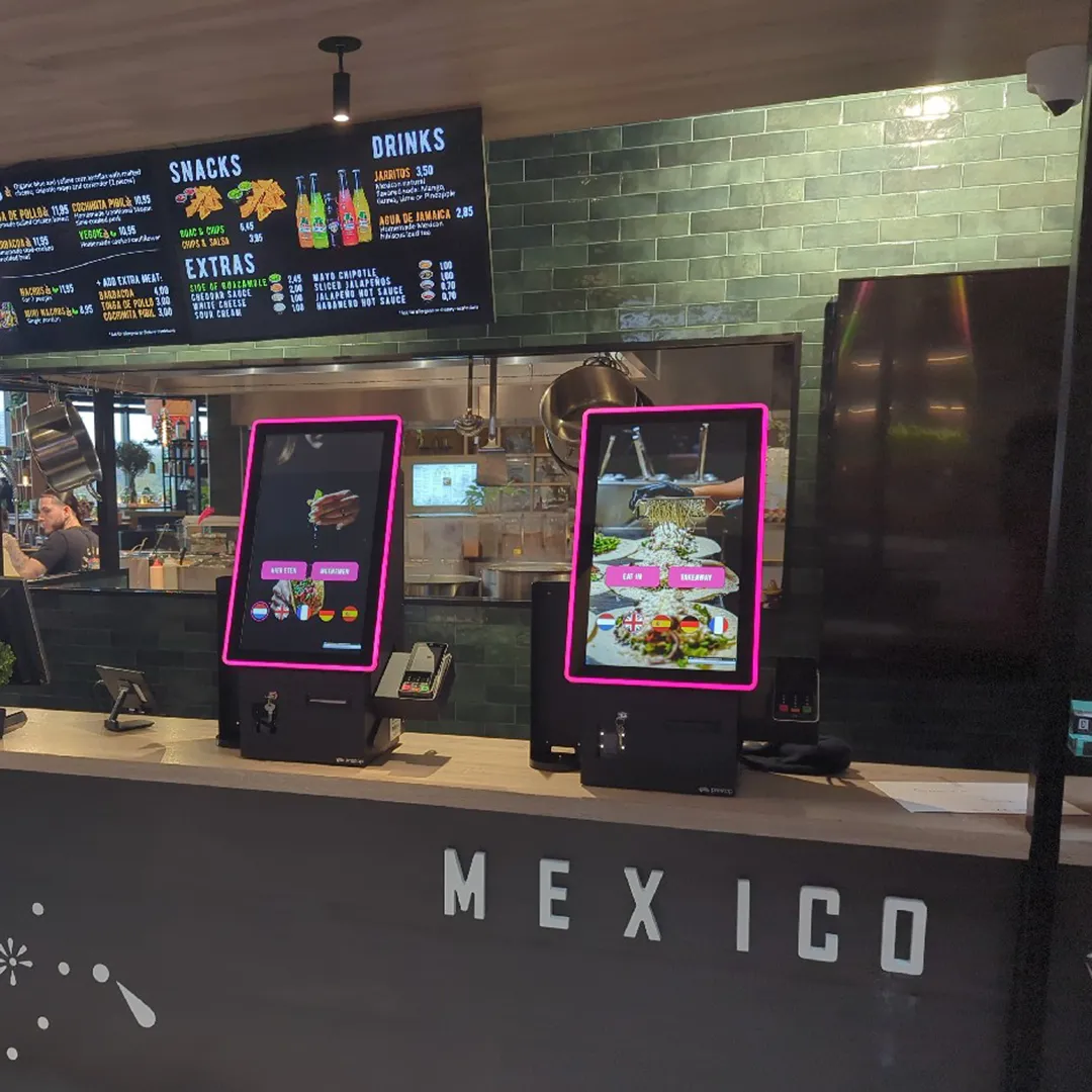 Zwei self-service kiosks Prestop La Catrina