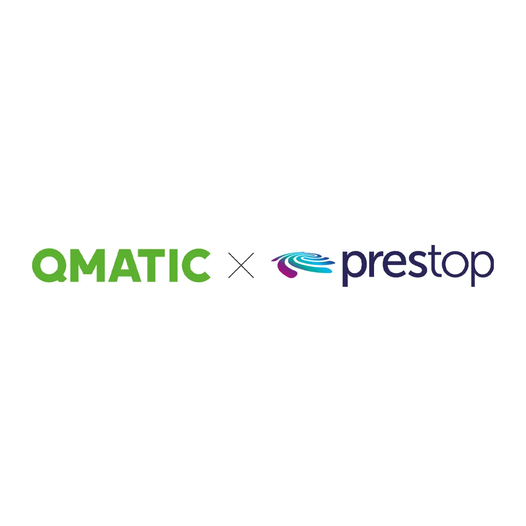 Qmatic x Prestop Kooperationslogo