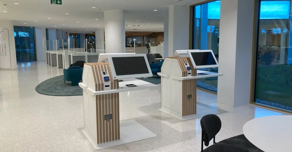 Kundenspezifischer Anmeldekiosk BNP Paribas Prestop