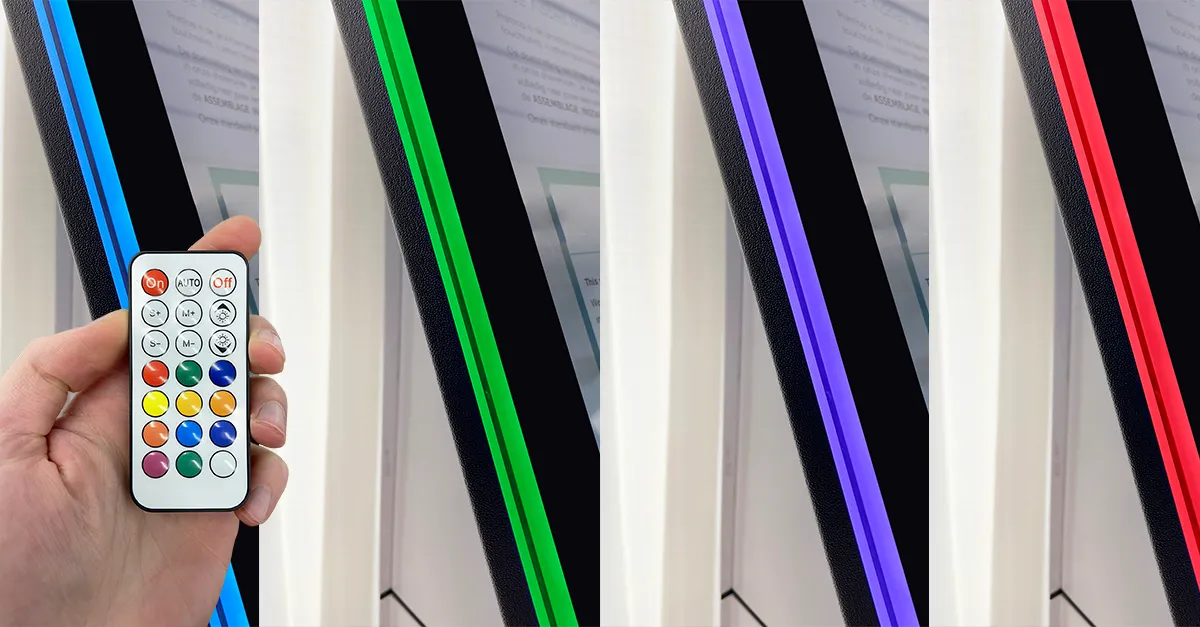 prestop smart kiosk 22-inch portrait LED Beleuchtung Farben und Fernbedienung