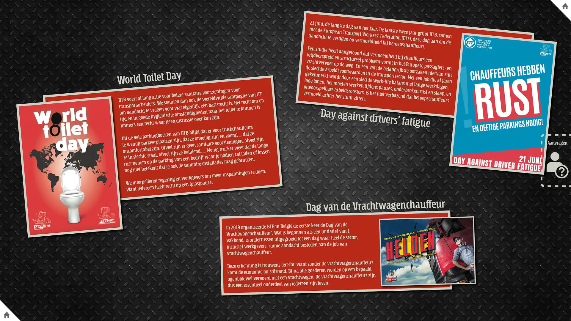 Omnitapps screenshots touch table Vermietung BTB ABVV 2024