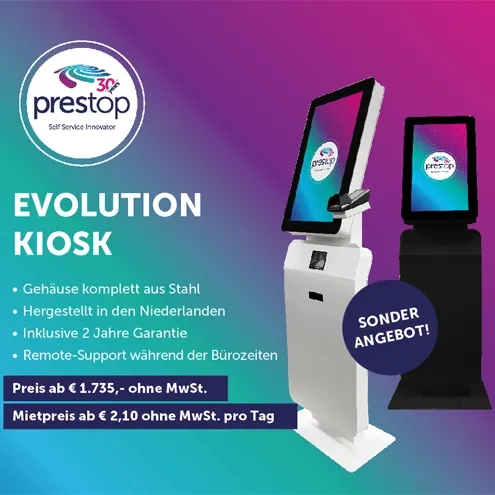 Sonderangebot: der Evolution Kiosk zum Verkauf und zur Miete zu einem günstigen Preis