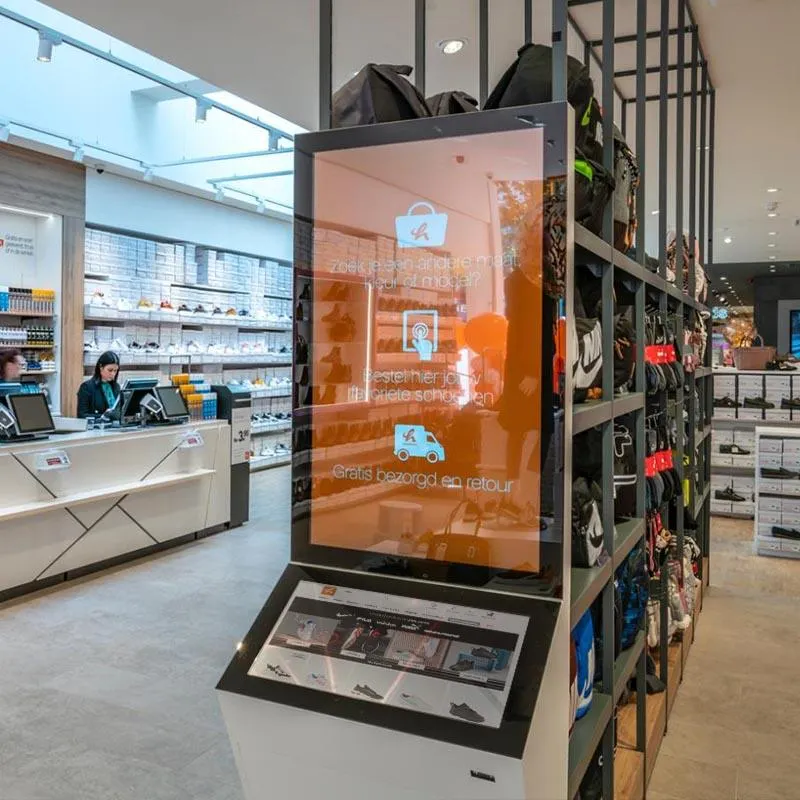 Omnichannel shop-in-shop bestellkiosk Deichmann VanHaren