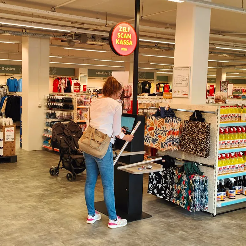 Selbstbedienungskasse Wibra Full-Service-Projekt
