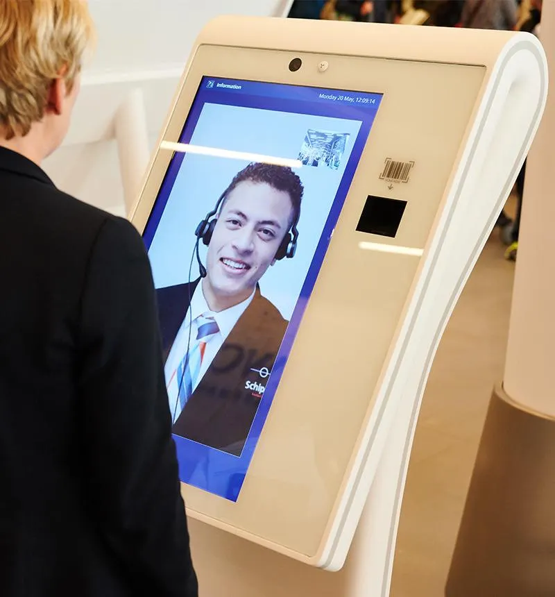 Schiphol self-service infopunkt self service unit