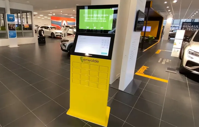 digitaler Empfang Check-in Schlüssel Schließfach prestop