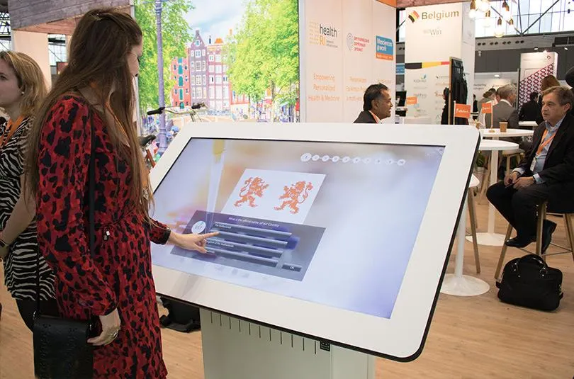 Prestop Touchscreen Tisch für Health~Holland