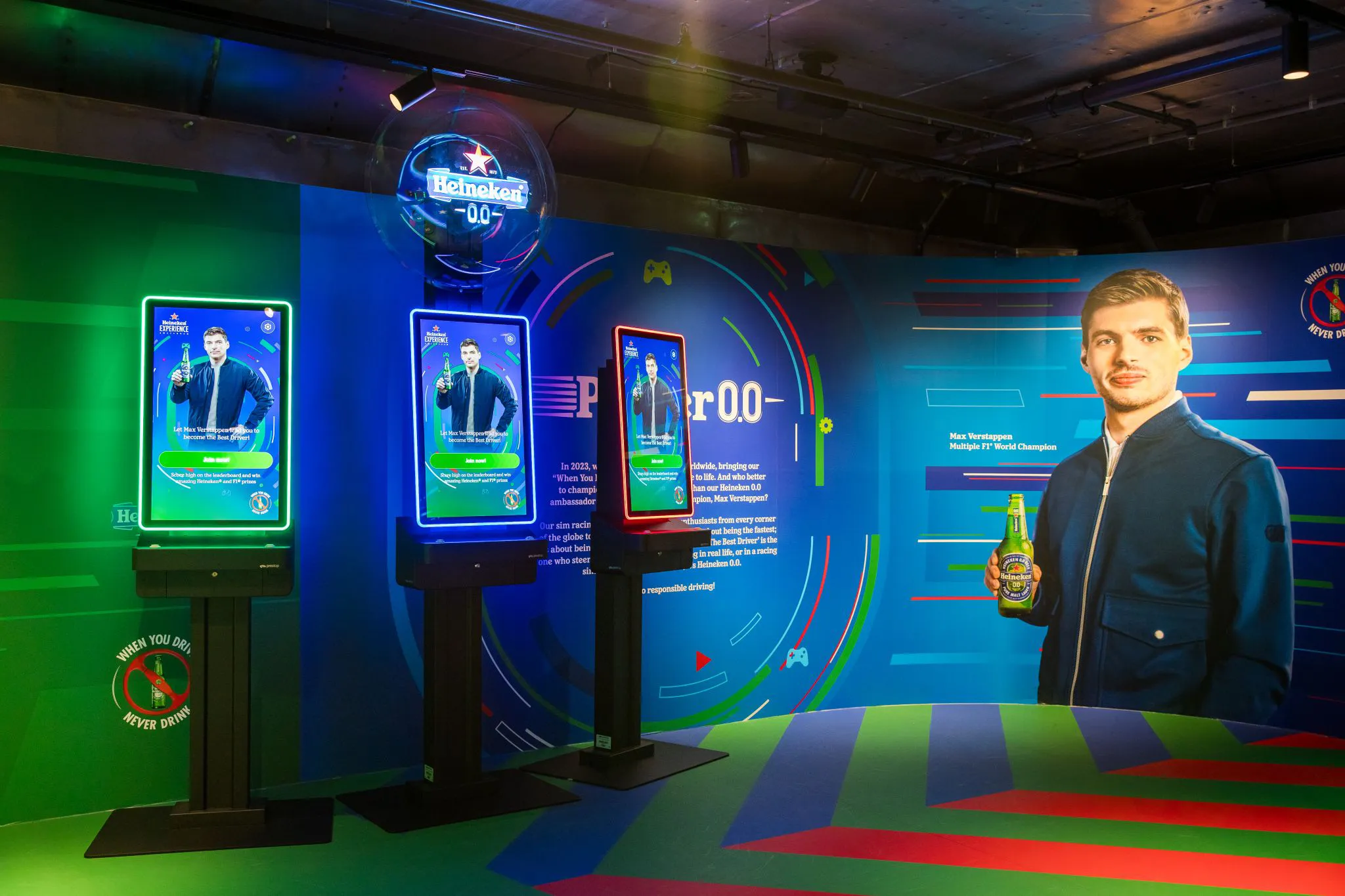 Heineken Experience Formula 1®-Spiel an Prestop-Kiosken