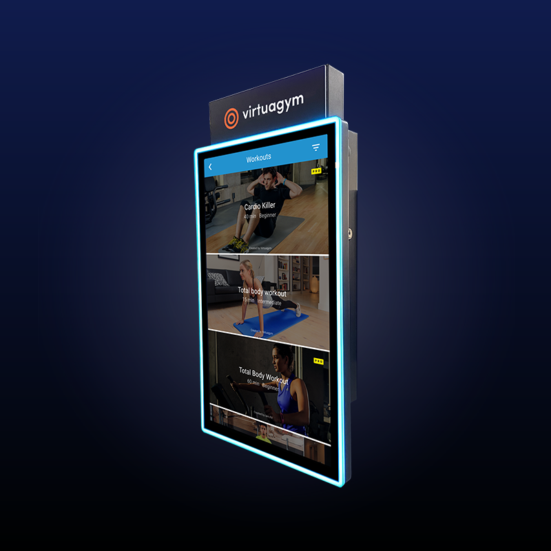 Touchscreen-Display für Workouts