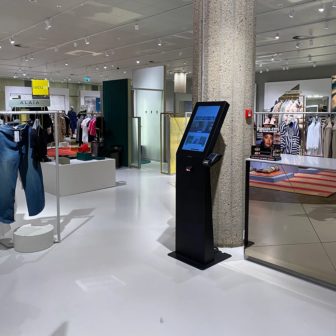 Prestop Bestellkiosk Kaufhaus Bijenkorf