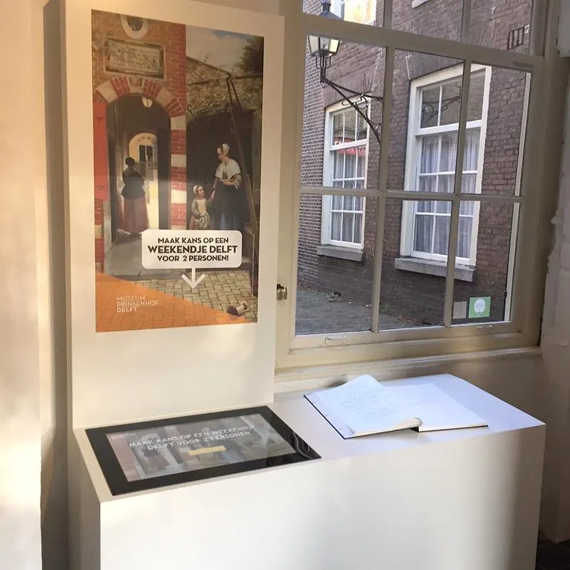 Prestop Museum Prinsenhof Delft touchscreen Fall