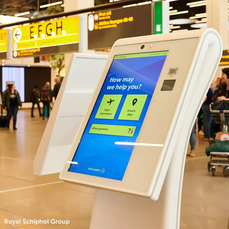 Schiphol self service informationspunkt