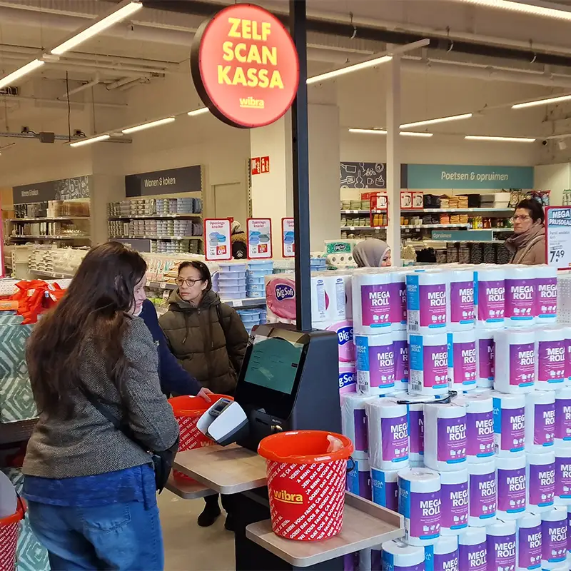 Wibra Einzelhandel Self-Checkout