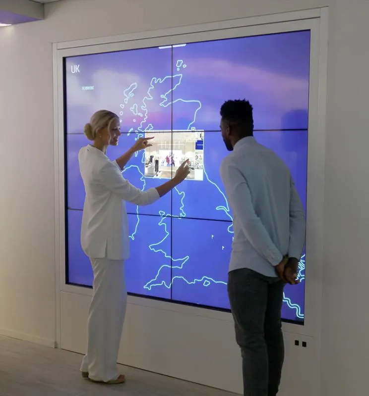 Videowall Touchscreens Prestop