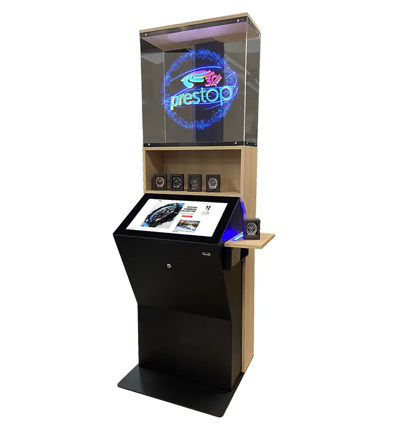 Kiosk Eminent 24" L + RFID + 3D Hologramm 