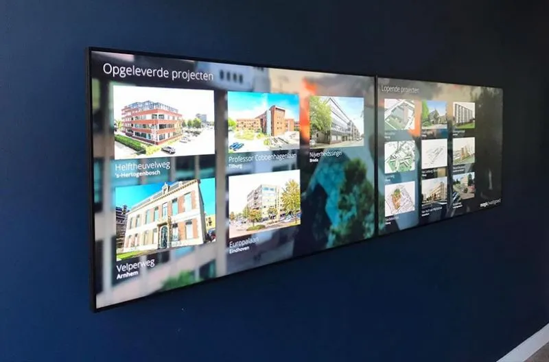 Magis Vastgoed Prestop Referenz Video Wall