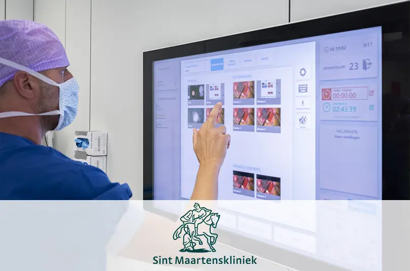 Integrierter Touchscreen für Krankenhäuser
