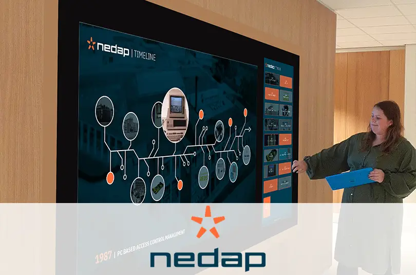 Nedap große Touchscreens eingebaut Prestop