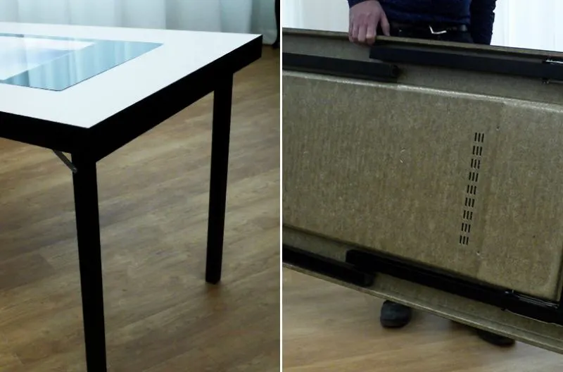Einklappbare Touchtische