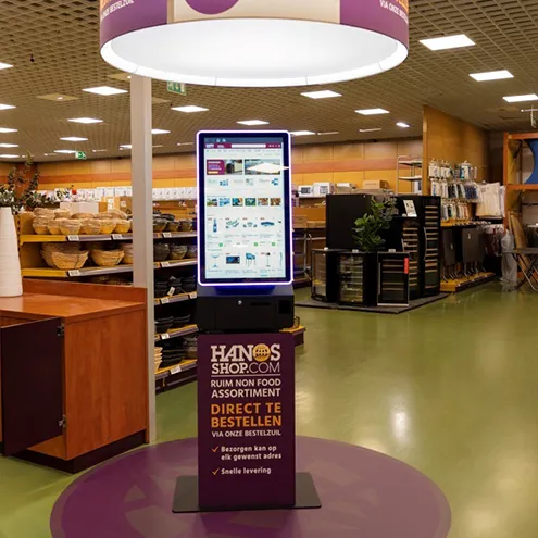 HANOS SHOP führt 23 Bestellkioske ein und erweitert damit das Angebot im Ladenlokal