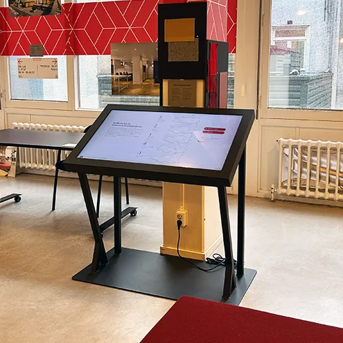 Grundrisse eines Designer-Informationskiosks für die Universität von Amsterdam