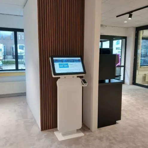 Konfiguriere deine eigenen Schiebetüren an einem Prestop-Bestellkiosk bei Glazenschuifwandxl