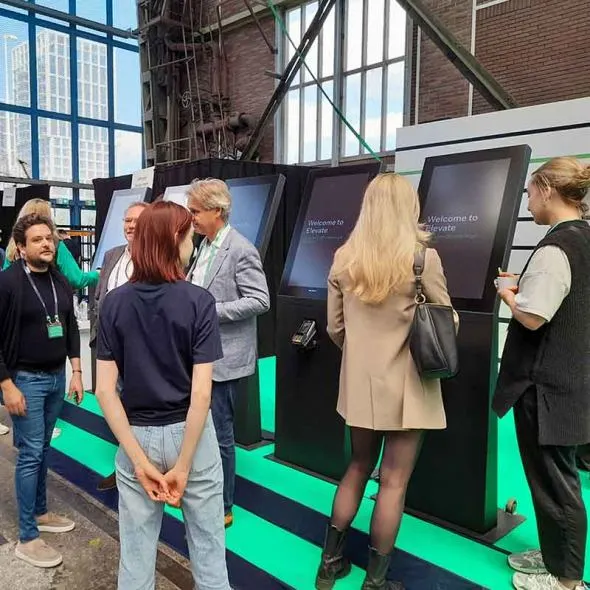 Prestop Kiosken auf der Adyen-Veranstaltung in Amsterdam