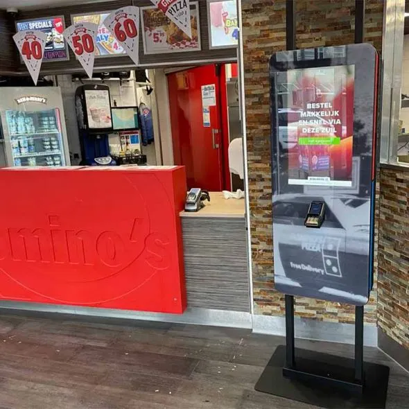 Self-Order Kioske für Domino's Pizza Vlissingen