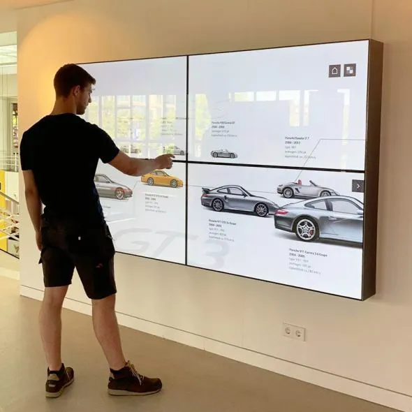 Interaktive Videowand für Porsche