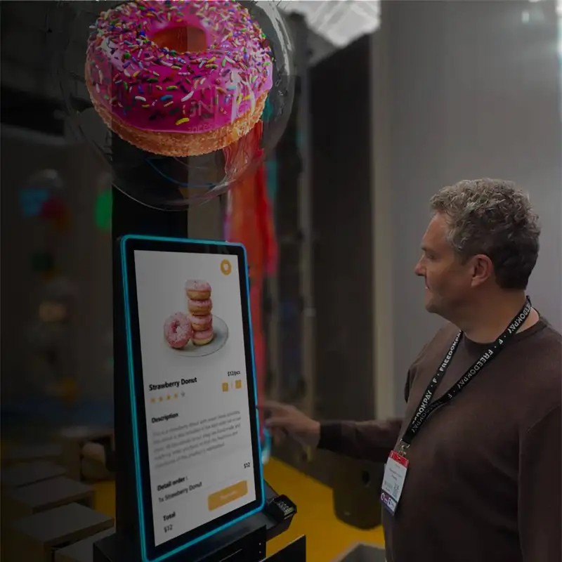 Kiosk Evolution 32" P LED + 3D Hologramm 