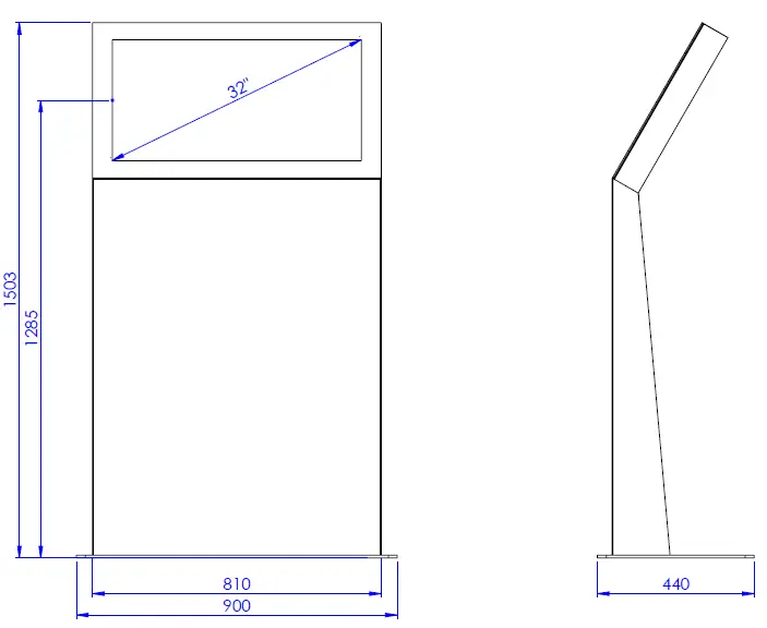 Kiosk Eminent 32" L 