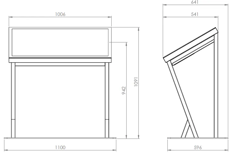 Kiosk Eminent 43" L 