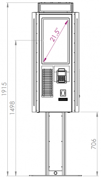 Kiosk Luminant 22" P Triple 